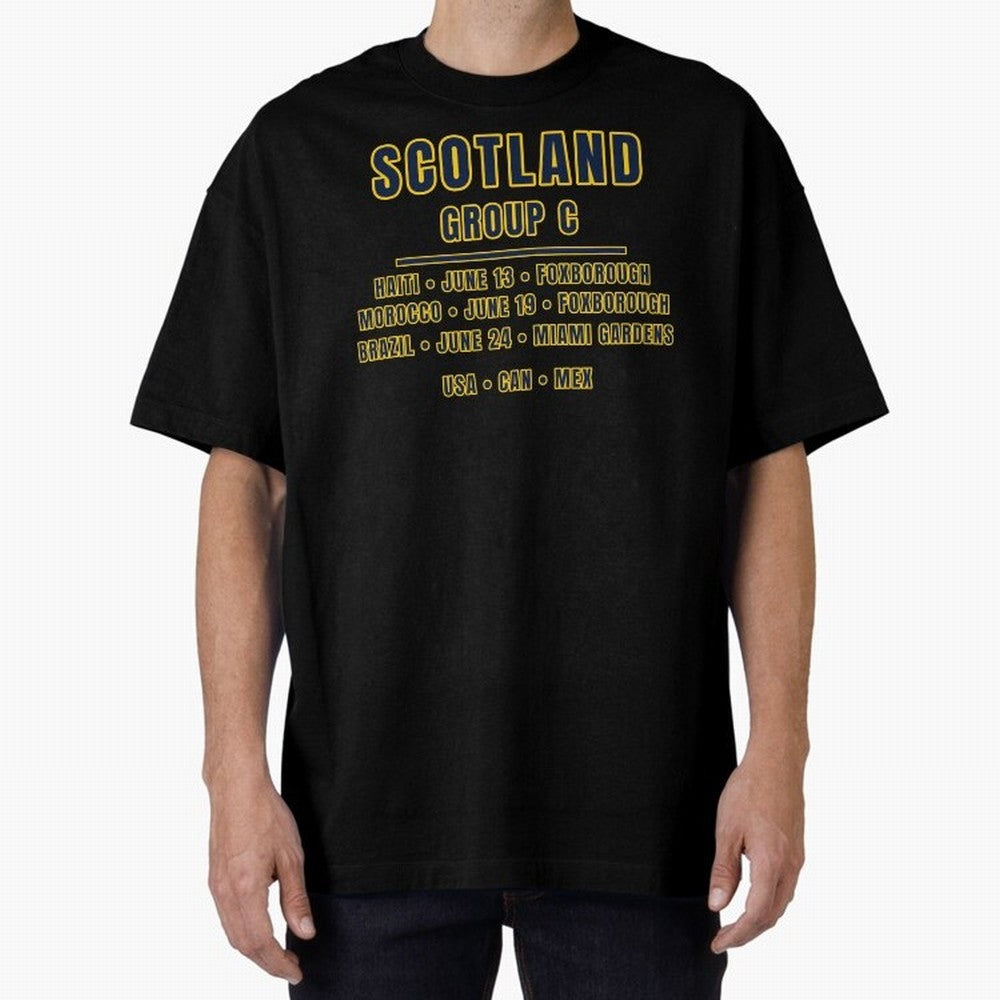 Scotland World Cup 2026 Fixtures T-Shirt ¨C Group C Football Shirt Classic T-Shirt Feel International Energy from Global Football Passion for FIFA World Cup 2026, Inspired by Neymar, Brazil, Portugal and Argentina, Football Festival Excitement,