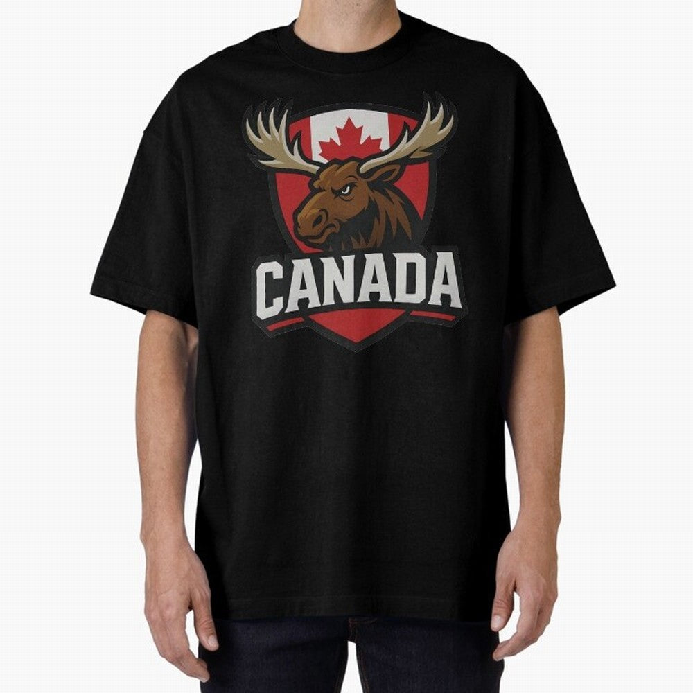 Canada Moose Sports Logo T-Shirt ¨C Canadian Flag Maple Leaf Emblem | 2026 World Cup Supporter Classic T-Shirt Enjoy FIFA World Cup 2026 USA Canada Mexico Spirit, Capturing Brazil, Cristiano Ronaldo, Haaland and CR7, Fan Favorite Moments, National