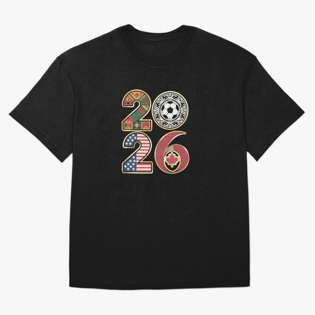 2026 Football Countries Design ¨C USA, Canada & Mexico Inspired Art Oversized T-Shirt Cheer through Every Moment of Global Football Passion for FIFA World Cup 2026 USA Canada Mexico, Made for Haaland and Mbappe, Spain and Netherlands, Football
