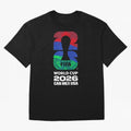 World Cup26 Host Country Logo Flags Oversized T-Shirt Fuel Your Fan Pride for FIFA World Cup 2026 Group Stage Built around Messi, Netherlands Energy, Football Passion, Legendary Performances, Festival Vibes and Supporter Community; Perfect for