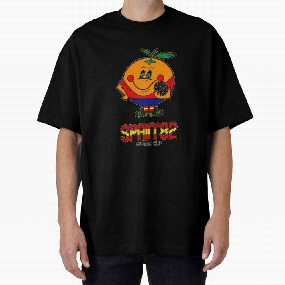 Spain 1982 World Cup- Soccer Oversized T-Shirt Bring Global Tournament Vibes to Global Football Passion for FIFA World Cup 2026, Made for CR7, Brazil, Supporter Pride, Iconic Celebrations, Legendary Names and Global Match Day Energy; Ideal for