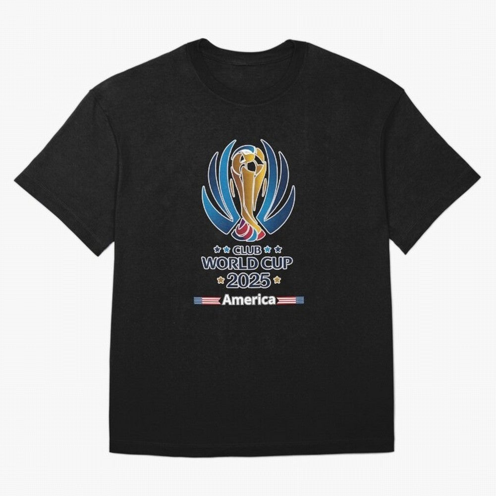 Club World Cup Oversized T-Shirt Honor Champions and Dreams in FIFA World Cup 2026 USA Canada Mexico Connected to Messi and Cristiano Ronaldo, Argentina and Brazil Energy, Championship Spirit, Famous Goals, Roaring Crowds and International Football