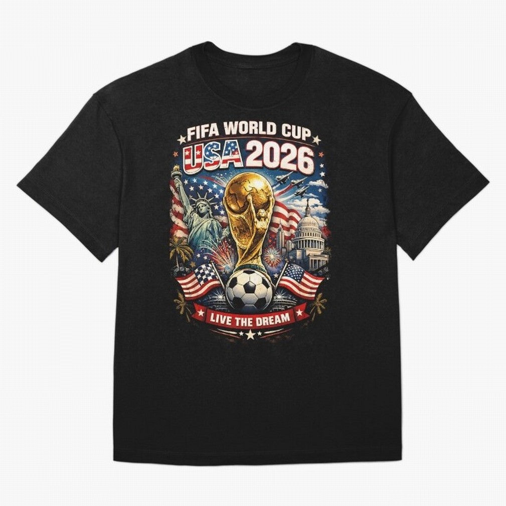 Fifa World Cup USA 2026 Colour Oversized T-Shirt Celebrate Golden Goal Energy in Match Day Hype around FIFA World Cup 2026, Haaland, Brazil, Portugal and Argentina, Goal Celebration Energy, Supporter Heritage, Football Icons and Worldwide