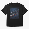 USA 2026 Soccer Design Inspired Oversized T-Shirt Support Match Day Hype around FIFA World Cup 2026 USA Canada Mexico, Neymar, Haaland and Cristiano Ronaldo, Brazil, Portugal and Argentina, Worldwide Fan Energy, Dramatic Goals, Stadium Lights and
