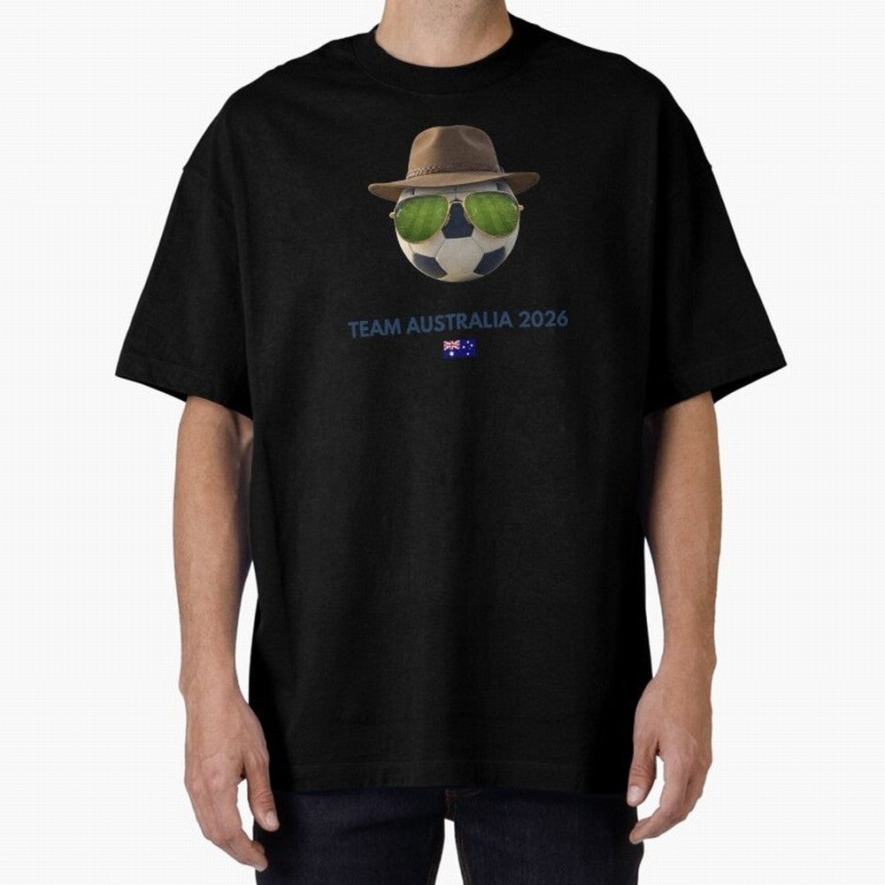 Soccer Fan Gear: Team Australia 2026 Oversized T-Shirt Celebrate Unforgettable Nights in the FIFA World Cup 2026 Group Stage Journey through Cristiano Ronaldo, Haaland and CR7 Highlights, Argentina and Brazil Pride, Championship Spirit, Famous