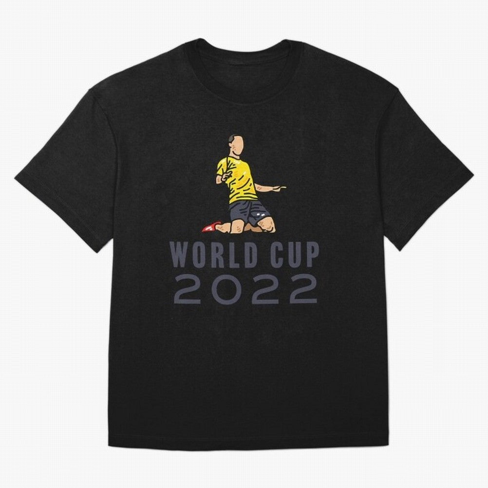 World Cup 2022 Oversized T-Shirt Relive Legendary Nights from FIFA World Cup 2026 for Fans of Cristiano Ronaldo, Haaland and CR7 and Spain and Netherlands, Bringing Vintage Soccer Flavor, Modern Football Stars, National Flags and Final Night