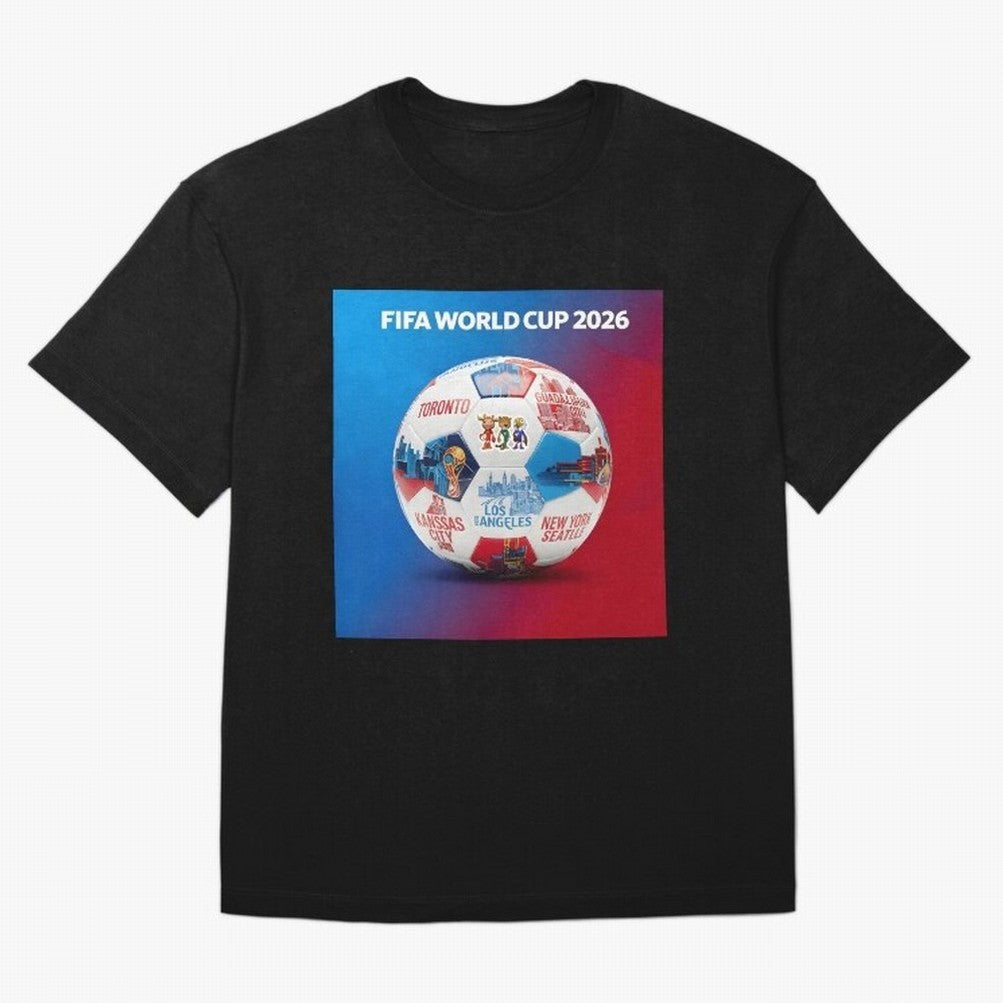 North America Football 2026 Oversized T-Shirt Share the Excitement of FIFA World Cup 2026 Group Stage for Fans of Haaland and England, Bringing Championship Spirit, Famous Goals, Roaring Crowds and International Football Unity; Ideal for Passionate