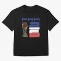 France World Cup 2026 Soccer - FRA 26 Blue White Red Oversized T-Shirt Support the FIFA World Cup 2026 Journey through CR7 Highlights, Netherlands Pride, Championship Spirit, Famous Goals, Roaring Crowds and International Football Unity; Made for
