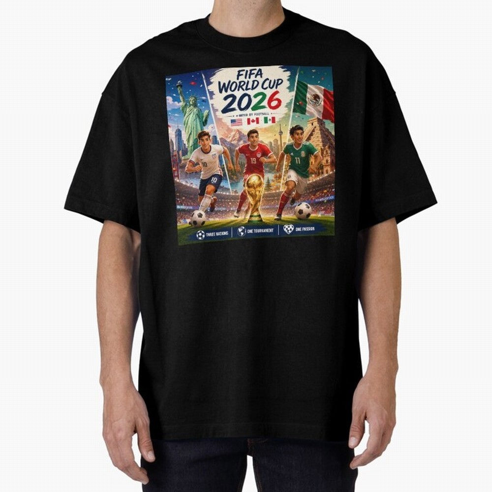 United by Football 2026 #football 2026 Oversized T-Shirt Carry National Pride through FIFA World Cup 2026 Group Stage Spirit, with Netherlands, Messi, Neymar and Mbappe, Match Day Excitement, Supporter Culture, Golden Goals and Global Football