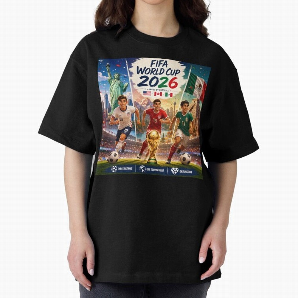 United by Football 2026 #football 2026 Oversized T-Shirt Carry National Pride through FIFA World Cup 2026 Group Stage Spirit, with Netherlands, Messi, Neymar and Mbappe, Match Day Excitement, Supporter Culture, Golden Goals and Global Football