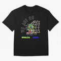 World Cup 26 - Brazil Oversized T-Shirt Celebrate the Stars of FIFA World Cup 2026 Group Stage Highlighting Messi, Neymar and Mbappe, Brazil, Portugal and Argentina Energy, Sports Nostalgia, International Competition, Famous Players and