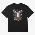 France World Cup 2026 Football Heritage - Les Bleus Crest Oversized T-Shirt Show Fan Pride Across Global Football Passion for FIFA World Cup 2026 USA Canada Mexico, Driven by Messi, Spain, Football Festival Excitement, Trophy Ambitions, Country