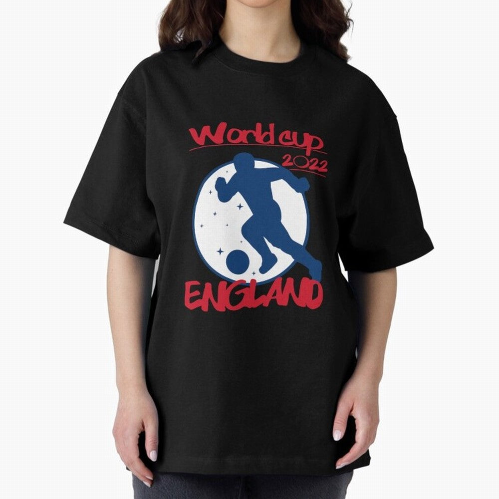 England World Cup 2022 Oversized T-Shirt Feel the Heartbeat of Global Football Passion for FIFA World Cup 2026 USA Canada Mexico, Made for Mbappe and Neymar, France, Goal Celebration Energy, Supporter Heritage, Football Icons and Worldwide