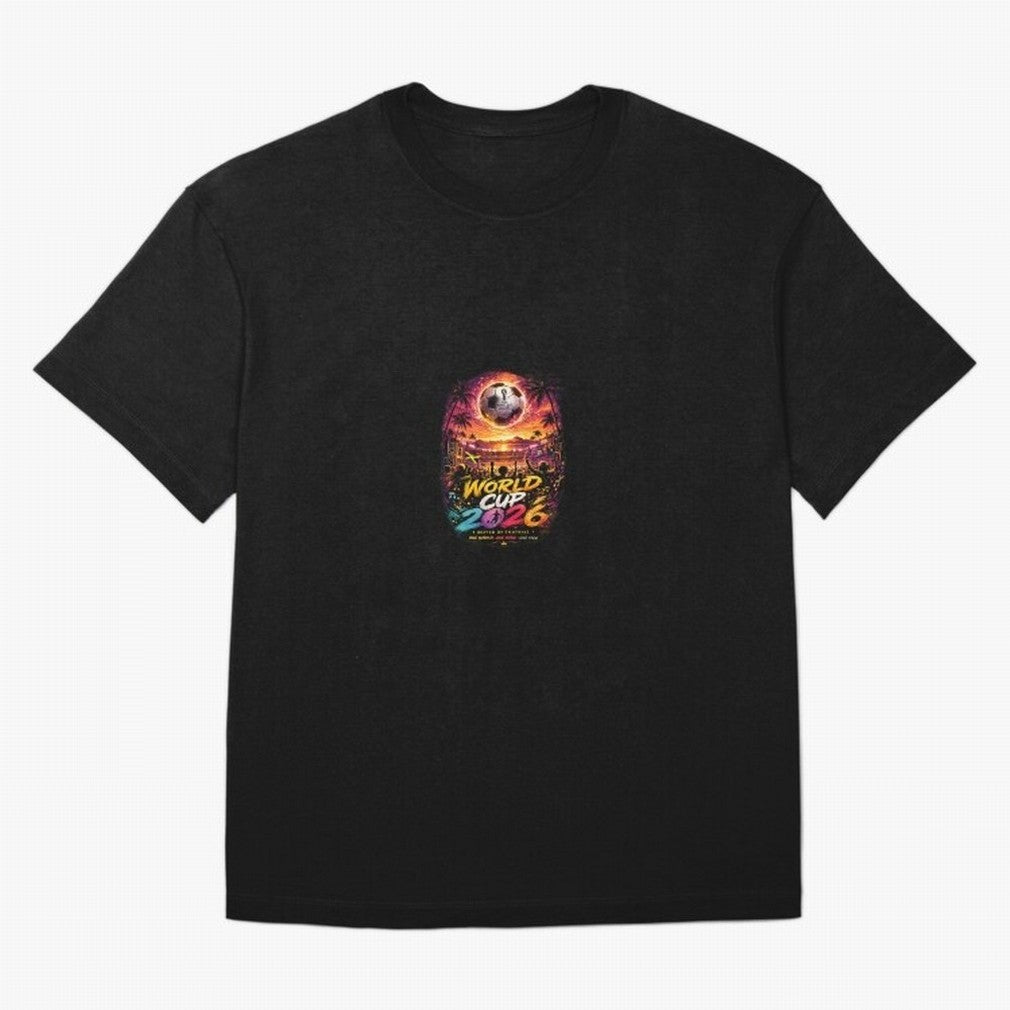 Copy of World Cup 2026 ¨C United Passion ?? | Neon Football Design Oversized T-Shirt Showcase the FIFA World Cup 2026 Group Stage Journey through Neymar, Haaland and Cristiano Ronaldo Highlights, Brazil Pride, Champion Mindset, Group Stage Buzz,