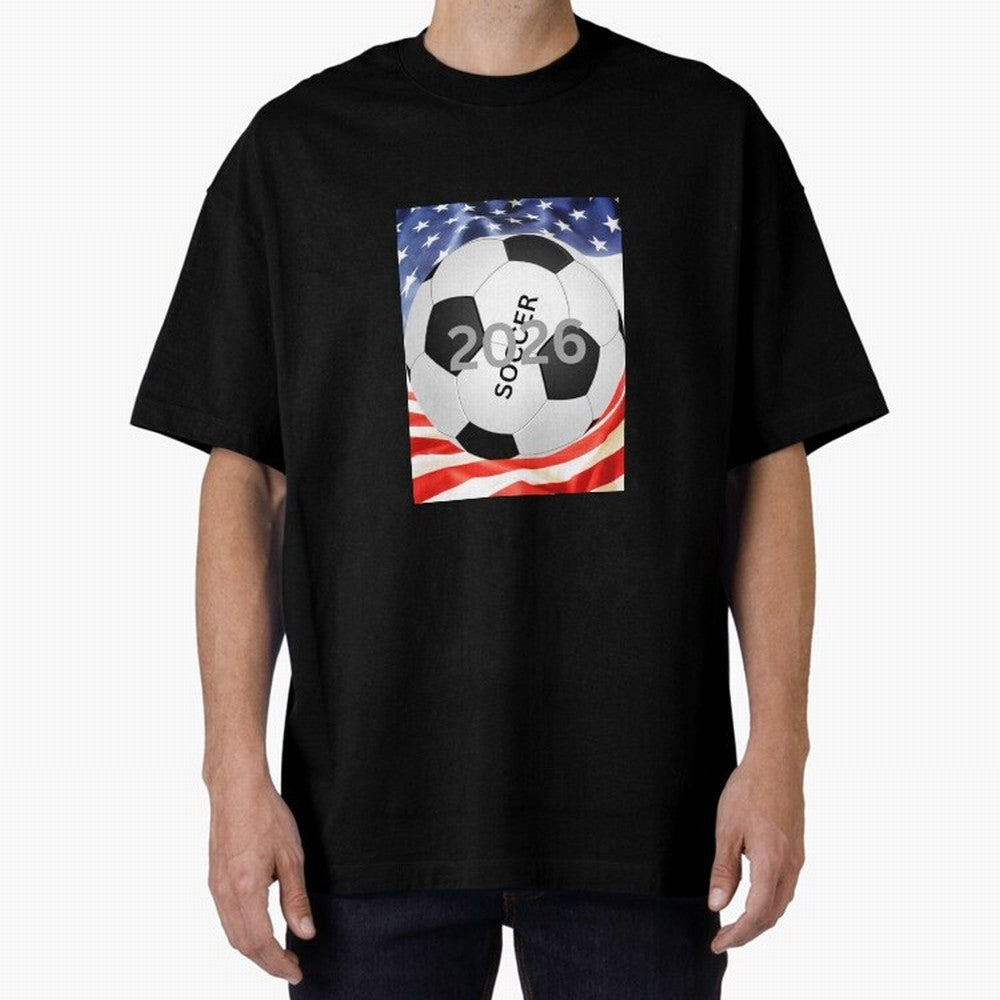 THIS IS SOCCER 2026 Oversized T-Shirt Stand Out with Spirit from FIFA World Cup 2026 USA Canada Mexico Spirit, Celebrating Netherlands, Mbappe and Neymar, Sports Nostalgia, International Competition, Famous Players and Unforgettable Victories;