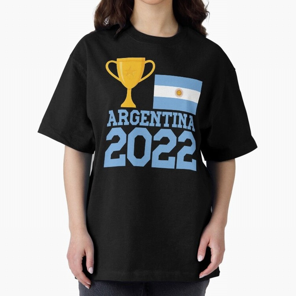 Argentina World Cup Soccer Football 2022, Argentina Soccer Jersey Argentinian Football, Argentina, Argentinian, Qatar World Cup 2022 Oversized T-Shirt Celebrate Unforgettable Nights in FIFA World Cup 2026 Spirit, Filled with Argentina, France and