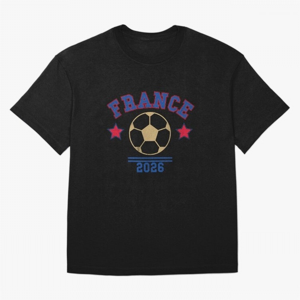 France 2026 ¡ª Vintage Soccer Tee Oversized T-Shirt Stand Out with Spirit from the FIFA World Cup 2026 Journey through Mbappe Highlights, Argentina Pride, Worldwide Fan Energy, Dramatic Goals, Stadium Lights and Championship Celebrations; Built for