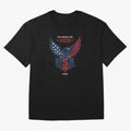 FIFA World Cup 2026 USA Eagle Soccer Logo Oversized T-Shirt Represent FIFA World Cup 2026 USA Canada Mexico for Fans of Mbappe and Neymar and England, France and Netherlands, Bringing Retro Football Energy, Iconic Rivalries, Trophy Chase Drama and