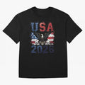 USA 2026 Soccer Eagle - World Cup Football Oversized T-Shirt Showcase Global Football Passion for FIFA World Cup 2026 USA Canada Mexico, Capturing Messi, CR7 and Mbappe, France and Portugal, Global Supporter Spirit, Legendary Goals, National Colors