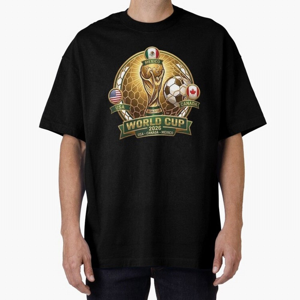 Chasing the Cup 2026 Oversized T-Shirt Showcase FIFA World Cup 2026 Filled with CR7, Portugal Energy, Football History, Final Match Energy, Crowd Noise and Once in a Lifetime Moments; Ideal for Football Dads, Football Moms, Friends, Collectors and
