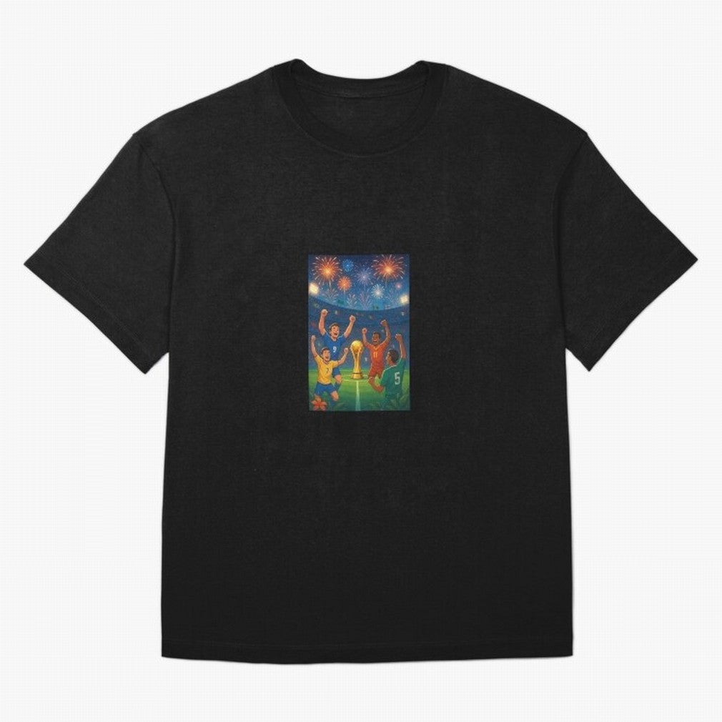World Cup Oversized T-Shirt Join FIFA World Cup 2026 USA Canada Mexico Spirit, with Portugal, Spain and Germany, Neymar, Vintage Soccer Flavor, Modern Football Stars, National Flags and Final Night Emotion; Created for Match Day Parties, Soccer