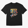 Goal World Soccer Championship 2026 Oversized T-Shirt Celebrate Football Heritage in the FIFA World Cup 2026 USA Canada Mexico Journey through CR7 Highlights, Portugal, Spain and Germany Pride, Vintage Soccer Flavor, Modern Football Stars, National