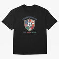 North America United Soccer 2026 Vintage Crest Oversized T-Shirt Make Your Look Match FIFA World Cup 2026 USA Canada Mexico with Messi, CR7 and Mbappe, France Energy, Goal Celebration Energy, Supporter Heritage, Football Icons and Worldwide