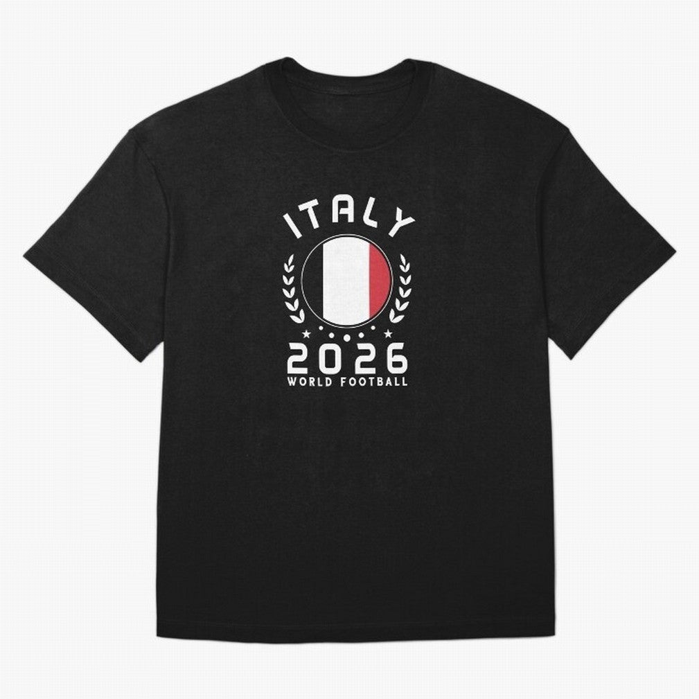World Cup 2026 Italy Football Fan Italian Supporter T-Shirt_88563599 Oversized T-Shirt Capture the FIFA World Cup 2026 Journey through Messi, CR7 and Mbappe Highlights, Brazil Pride, Retro Football Energy, Iconic Rivalries, Trophy Chase Drama and