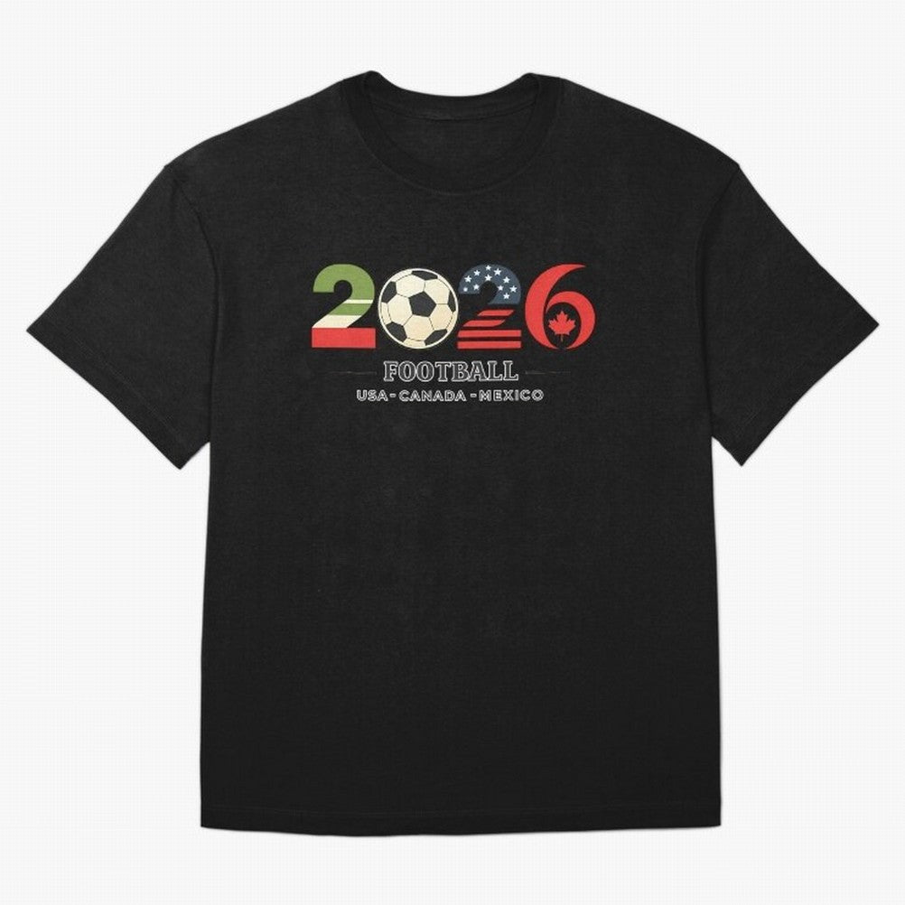Football 2026 Usa Canada Mexico Oversized T-Shirt Stand Out with Spirit from FIFA World Cup 2026 Group Stage Spirit, Centered on Brazil, Portugal and Argentina, Neymar, Soccer Culture, Superstar Moments, National Team Dreams and Competitive Fire;
