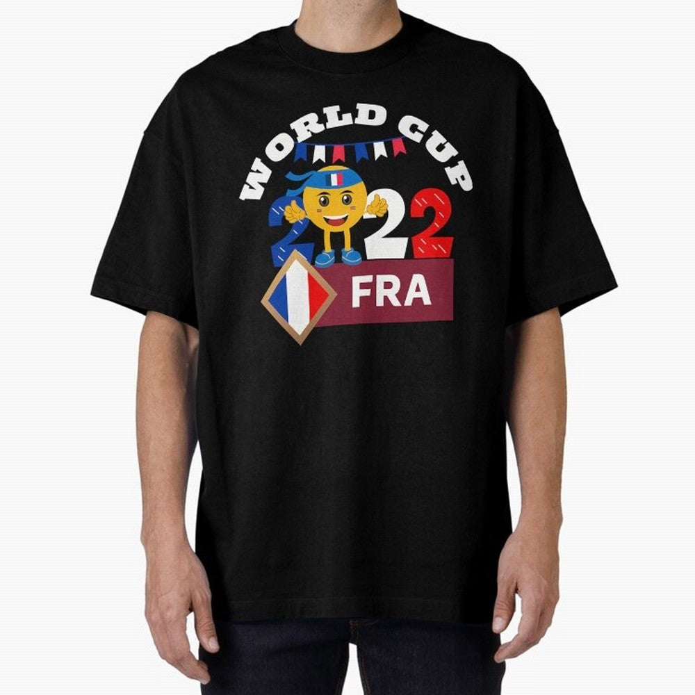 Fifa World Cup 2022. France 2022. Qatar 2022 Oversized T-Shirt Follow Every Goal of Global Football Passion for FIFA World Cup 2026 Group Stage, Made for Cristiano Ronaldo, Haaland and CR7, Spain and Netherlands, Champion Mindset, Group Stage Buzz,