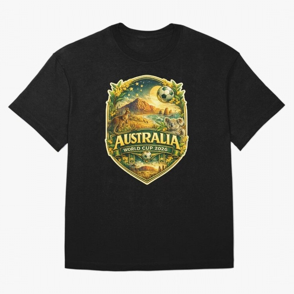 Australia FIFA World Cup 2026 Great Barrier Reef Outback Kangaroo Coast Oversized T-Shirt Make Game Day About Match Day Hype around FIFA World Cup 2026, Haaland and Mbappe, Argentina, Football History, Final Match Energy, Crowd Noise and Once in a