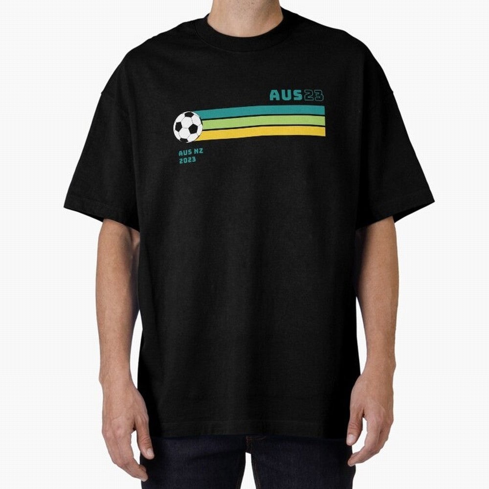 Australian Womens World Cup 2023 Oversized T-Shirt Celebrate Fan Culture around Global Football Passion for FIFA World Cup 2026 USA Canada Mexico, Made for Neymar, Haaland and Cristiano Ronaldo, France and Portugal, Match Day Excitement, Supporter