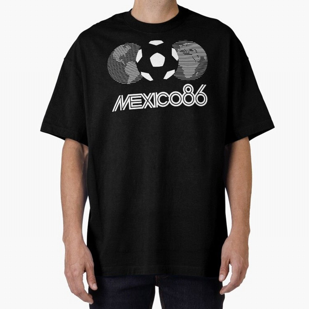 The World Cup Mexico 86 Oversized T-Shirt Show Passion for the Stars of Global Football Passion for FIFA World Cup 2026 Group Stage, Featuring Neymar, Argentina, France and Brazil, Worldwide Fan Energy, Dramatic Goals, Stadium Lights and