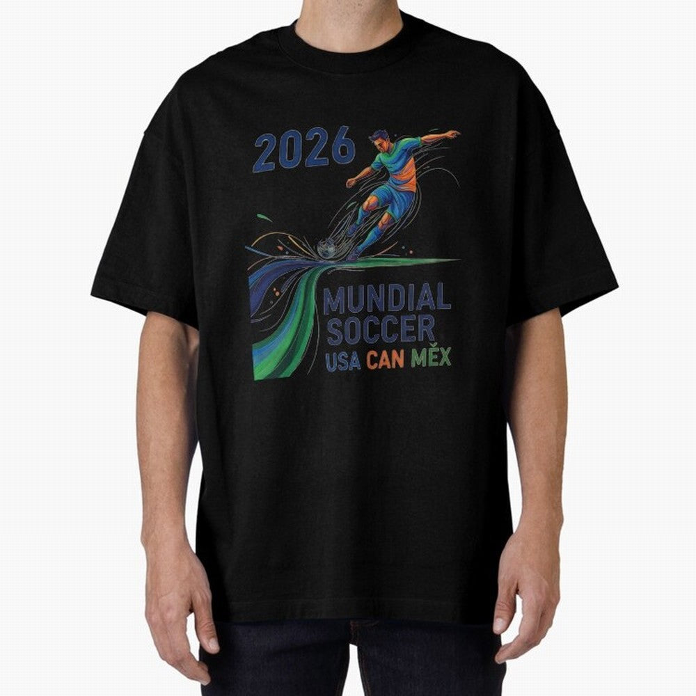 Triangular Goal Art 2026 Oversized T-Shirt Support Your Favorite Stars during FIFA World Cup 2026 for Fans of Cristiano Ronaldo and Germany, Bringing Football History, Final Match Energy, Crowd Noise and Once in a Lifetime Moments; Created for