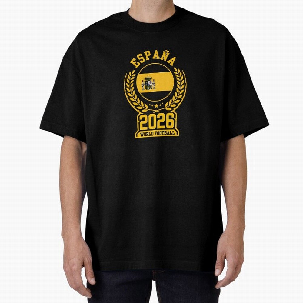 Spain World Football 2026 T-Shirt_87604013 Oversized T-Shirt Support Your Favorite Stars during FIFA World Cup 2026 Group Stage Spirit, with Argentina, CR7, Football History, Final Match Energy, Crowd Noise and Once in a Lifetime Moments; Made for