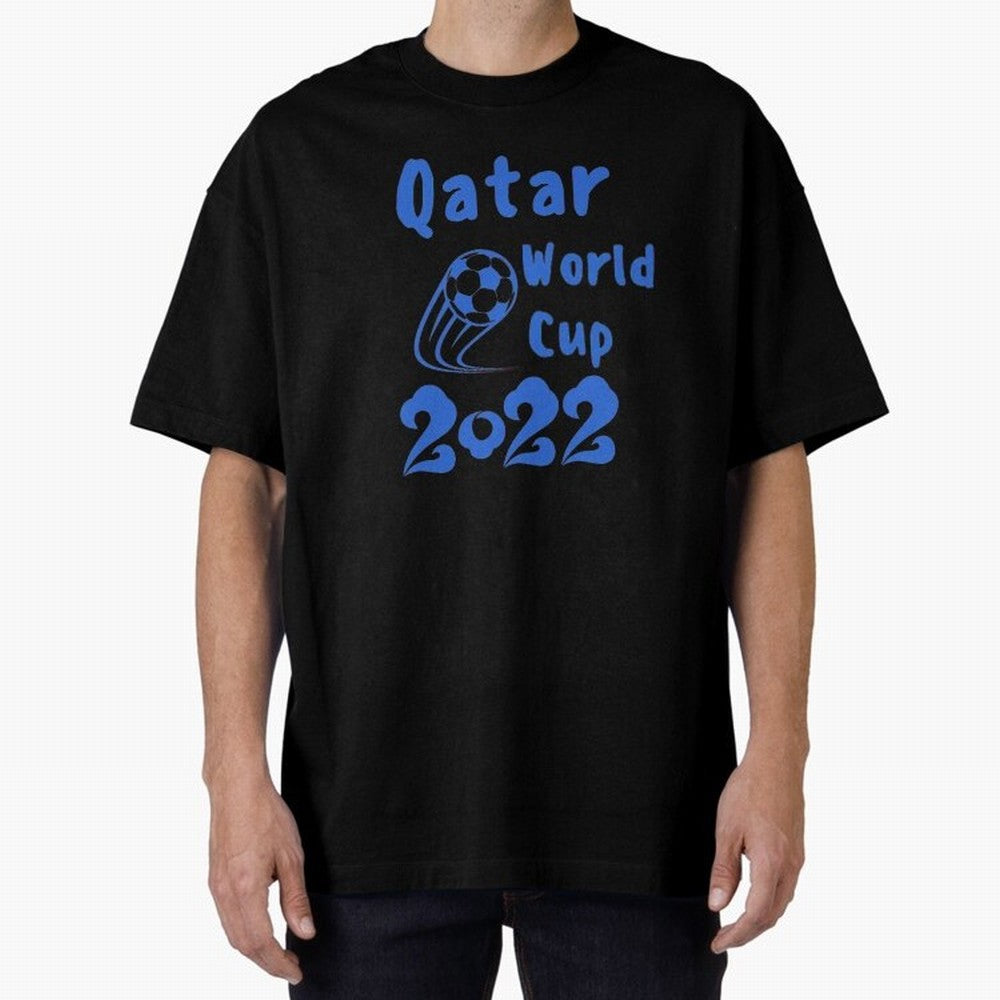qatar world cup 2022 Oversized T-Shirt Represent Football Lovers during Global Football Passion for FIFA World Cup 2026, Filled with Mbappe and Neymar, Portugal, Spain and Germany, Champion Mindset, Group Stage Buzz, Knockout Tension and Passionate