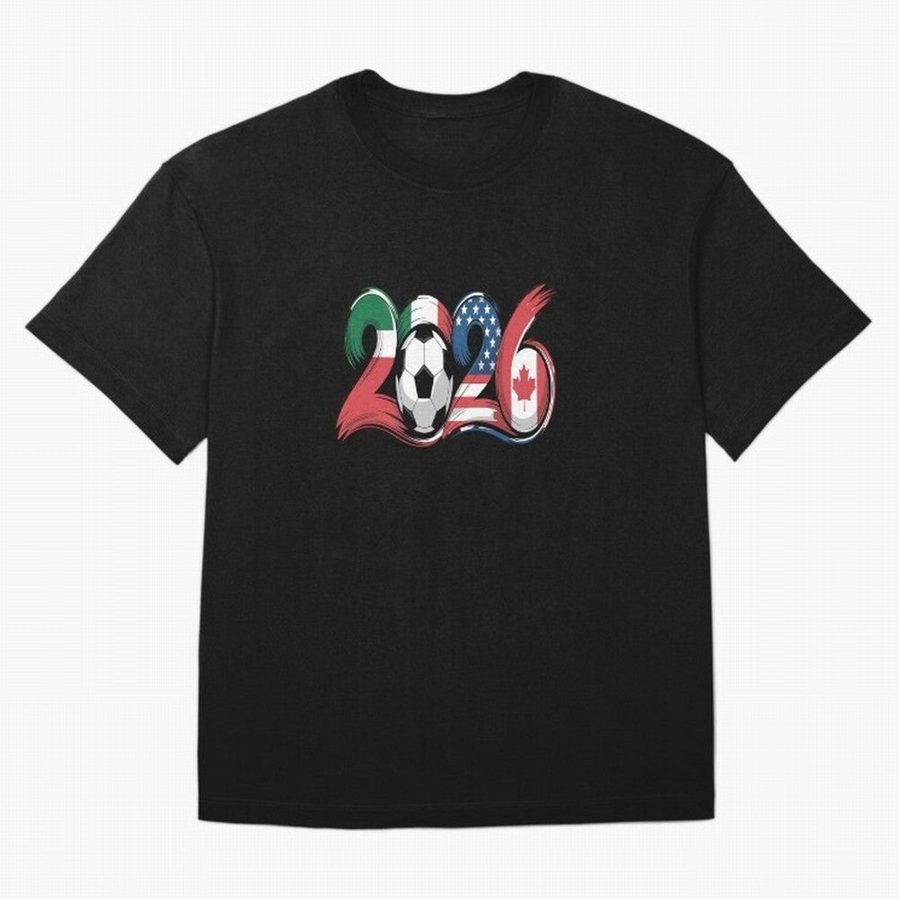 2026 Soccer Play Game Year Players Oversized T-Shirt Celebrate Golden Goal Energy in FIFA World Cup 2026 USA Canada Mexico for Fans of Cristiano Ronaldo and Portugal, Spain and Germany, Bringing Game Day Rituals, Football Legends, Country Pride and