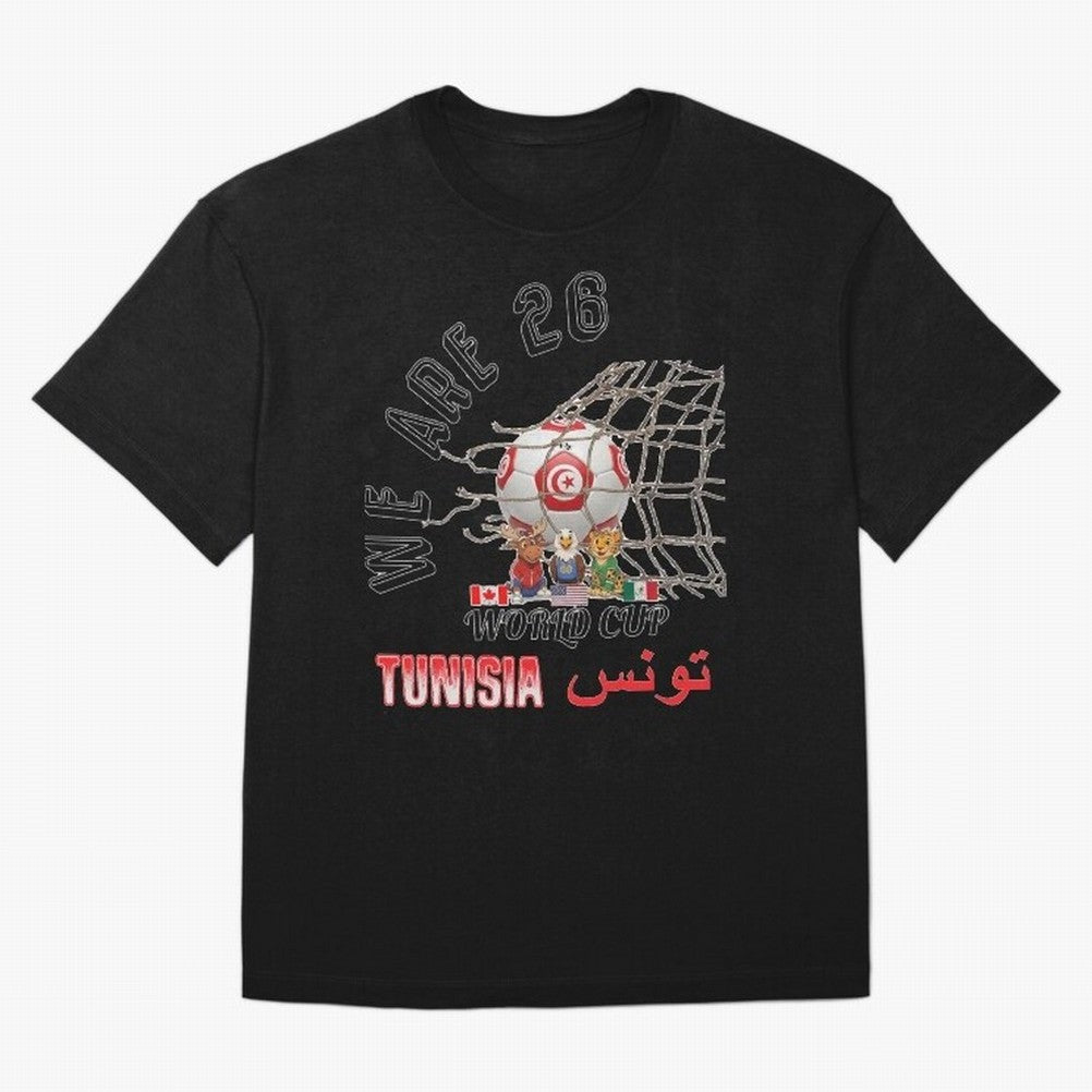 World cup 26 - Tunisia Oversized T-Shirt Bring Legendary Rivalry Energy to FIFA World Cup 2026 Group Stage Spirit, Connected to Portugal, Messi and Cristiano Ronaldo, Match Day Excitement, Supporter Culture, Golden Goals and Global Football