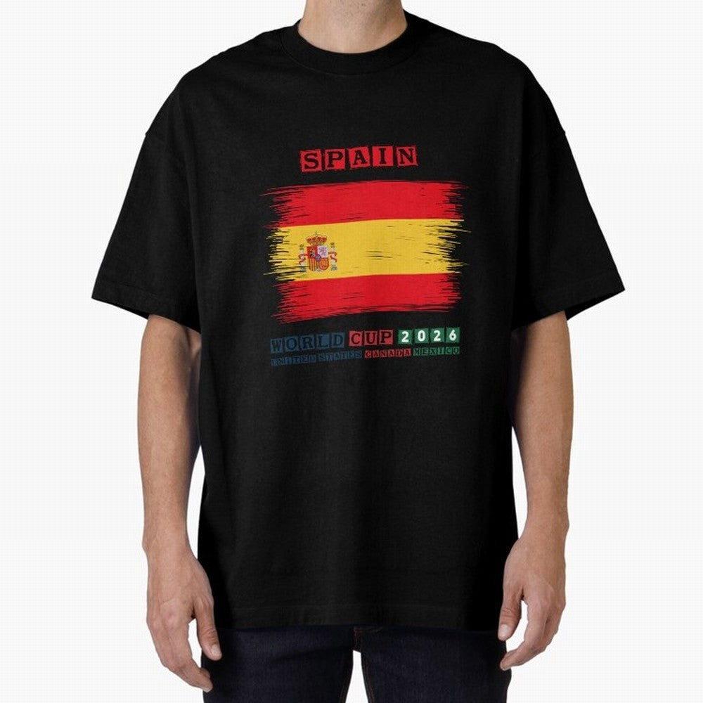 SPAIN WORLD CUP 2026 Oversized T-Shirt Make Every Match About FIFA World Cup 2026 Spirit, Built around Netherlands, Haaland, Fan Favorite Moments, National Team Passion, Big Match Drama and Soccer History; Built for Supporters Chasing Trophy