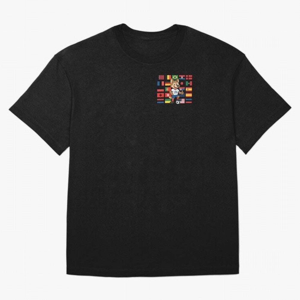 Copa Mundial de F¨²tbol Oversized T-Shirt Carry the Dream of Match Day Hype around FIFA World Cup 2026 USA Canada Mexico, Haaland, Spain and Netherlands, Vintage Soccer Flavor, Modern Football Stars, National Flags and Final Night Emotion; Great