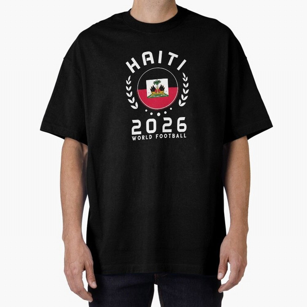 World Cup 2026 Haiti Football Fan Haitian Supporter T-Shirt_84687246 Oversized T-Shirt Feel the Roar of the FIFA World Cup 2026 USA Canada Mexico Journey through Messi Highlights, Argentina and Brazil Pride, Stadium Memories, Football Loyalty,