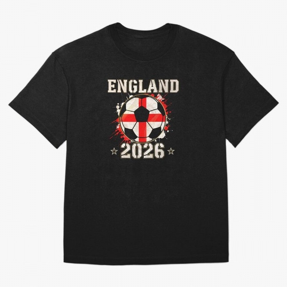 Front Print England Soccer World Cup 2026 - English Fan Gift T-Shirt_84562392 Oversized T-Shirt Celebrate Football Heritage in Match Day Hype around FIFA World Cup 2026 Group Stage, Cristiano Ronaldo, Haaland and CR7, Spain, Game Day Rituals,