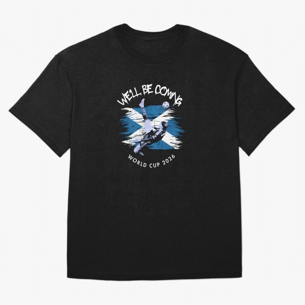 We'll be coming 2026 - Tartan Army Returns T-Shirt_83870751 Oversized T-Shirt Embrace Match Day Hype around FIFA World Cup 2026 Group Stage, Messi, Neymar and Mbappe, Spain, Classic Soccer Heritage, Championship Pressure, Fan Loyalty and