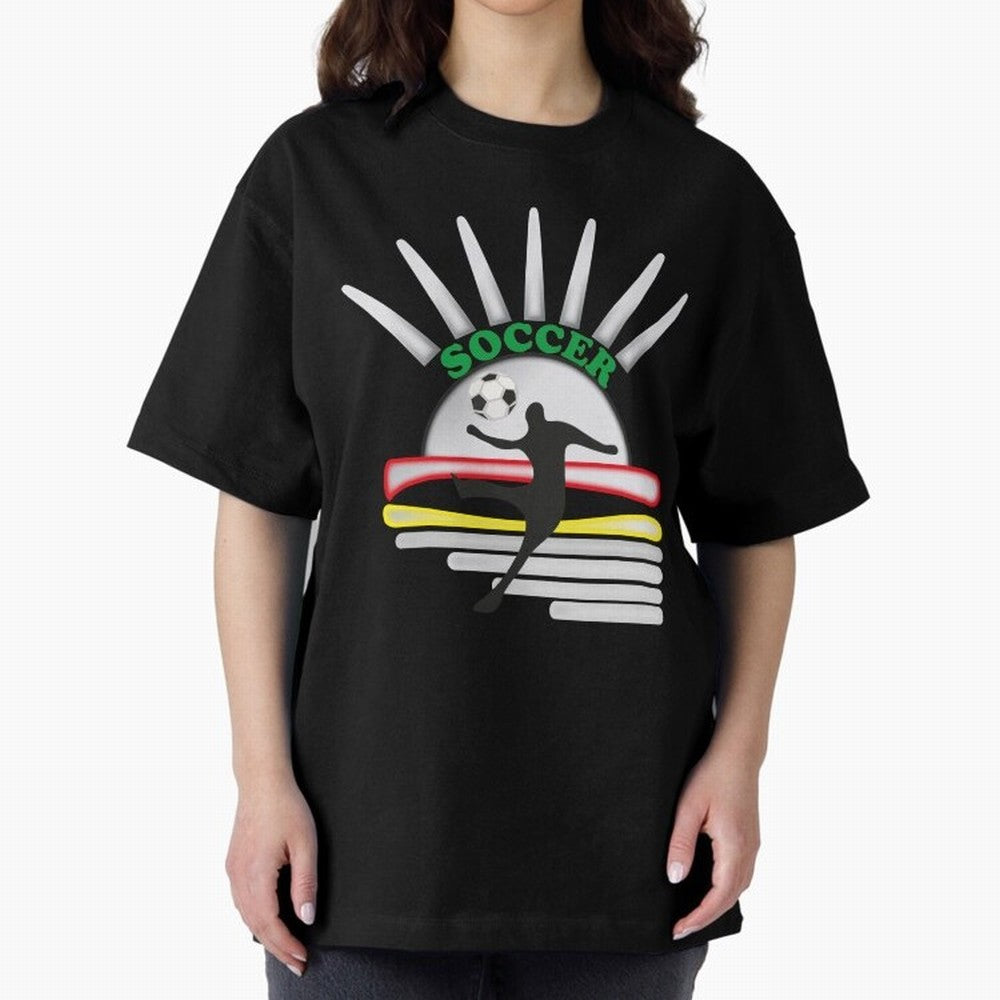 Football player football sun Oversized T-Shirt Wear the Spirit of Match Day Hype around FIFA World Cup 2026 Group Stage, Mbappe and Neymar, Argentina, France and Brazil, Match Day Excitement, Supporter Culture, Golden Goals and Global Football