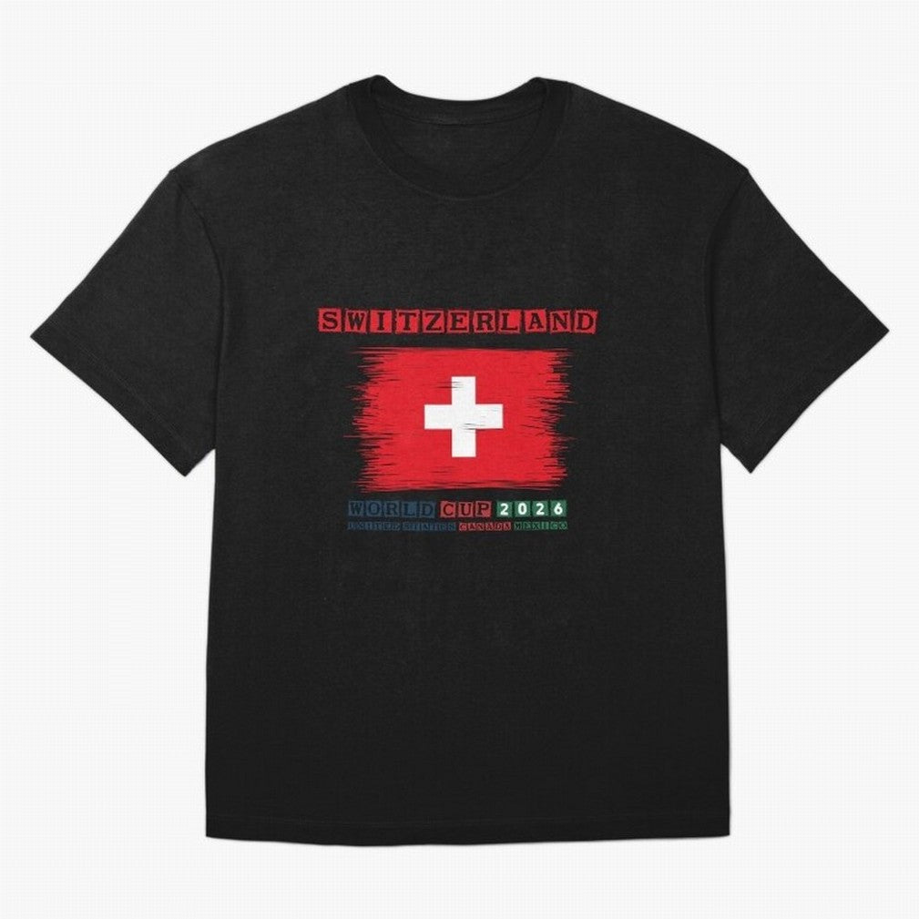 SWETZERLAND WORLD CUP 2026 Oversized T-Shirt Unlock FIFA World Cup 2026 Centered on CR7 and Messi, Argentina Energy, Game Day Rituals, Football Legends, Country Pride and the Road to the Final; Made for Die Hard Supporters, Soccer Lovers, Game Day