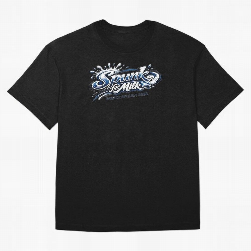 Spunk for Milk Oversized T-Shirt Feel FIFA World Cup 2026 Group Stage for Fans of Messi, CR7 and Mbappe and Argentina and Brazil, Bringing Stadium Memories, Football Loyalty, International Chants and Championship Tradition; Built for Supporters