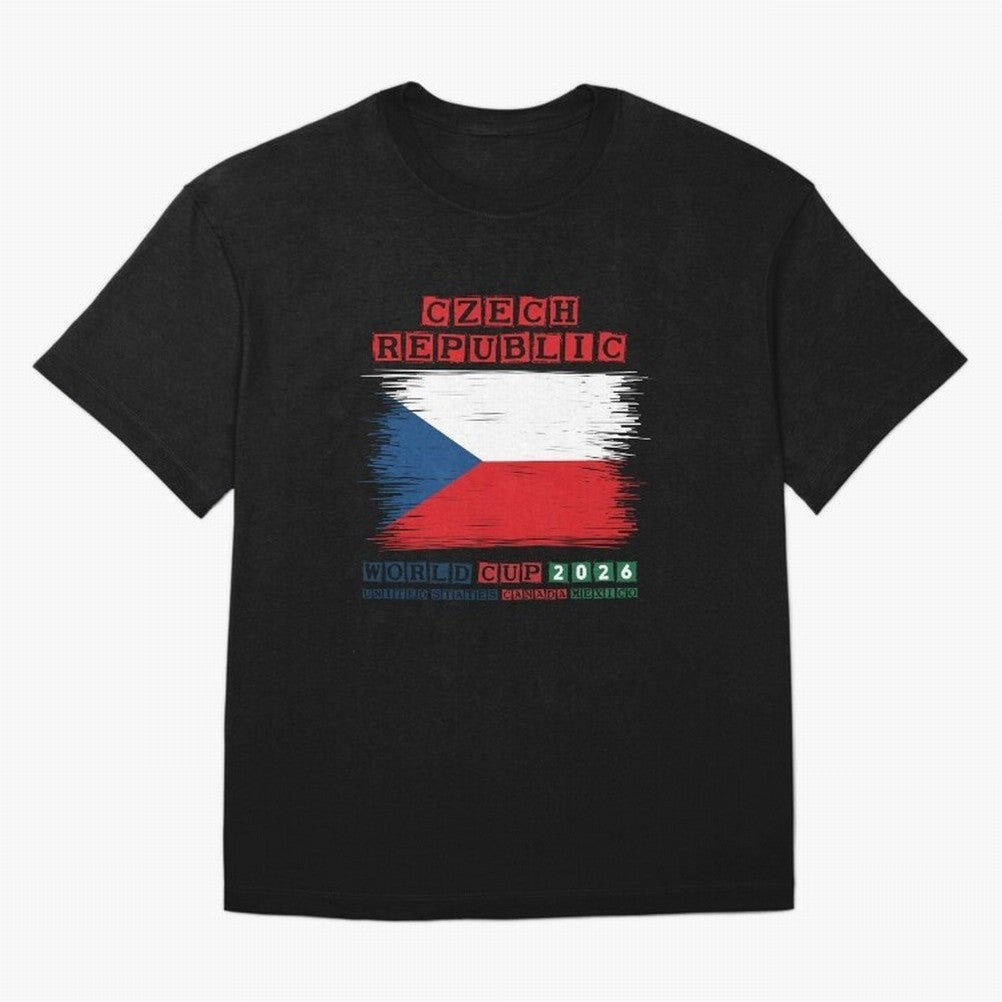 Czech Republic WORLD CUP 2026 Oversized T-Shirt Celebrate Rivalries and Pride in Match Day Hype around FIFA World Cup 2026, Haaland and Mbappe, France, Fan Favorite Moments, National Team Passion, Big Match Drama and Soccer History; Perfect for