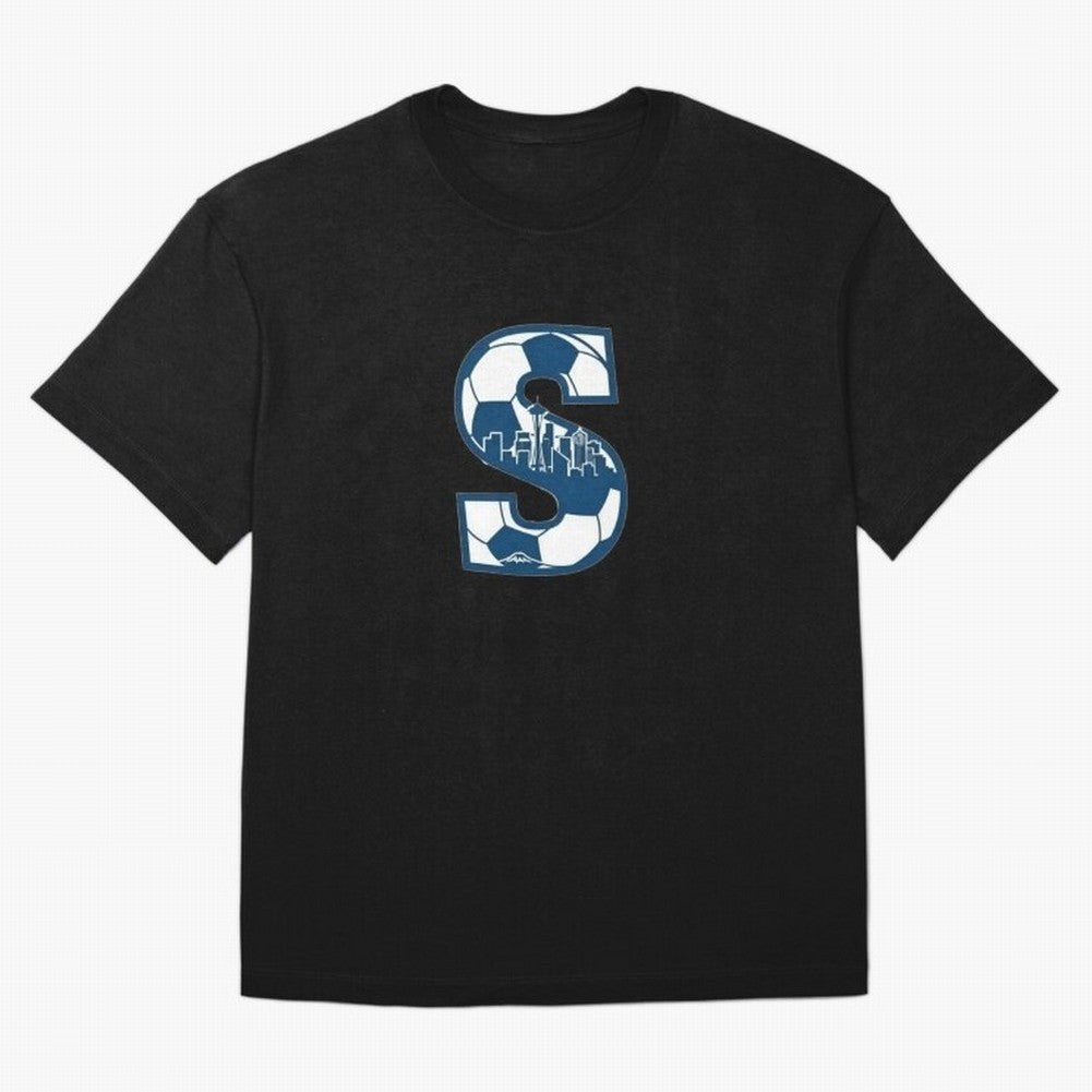Seattle Soccer 2026 Oversized T-Shirt Celebrate Every Goal in FIFA World Cup 2026 Spirit, Featuring Spain, Messi and Cristiano Ronaldo, Global Supporter Spirit, Legendary Goals, National Colors and Tournament Celebration; Perfect for Supporters Who