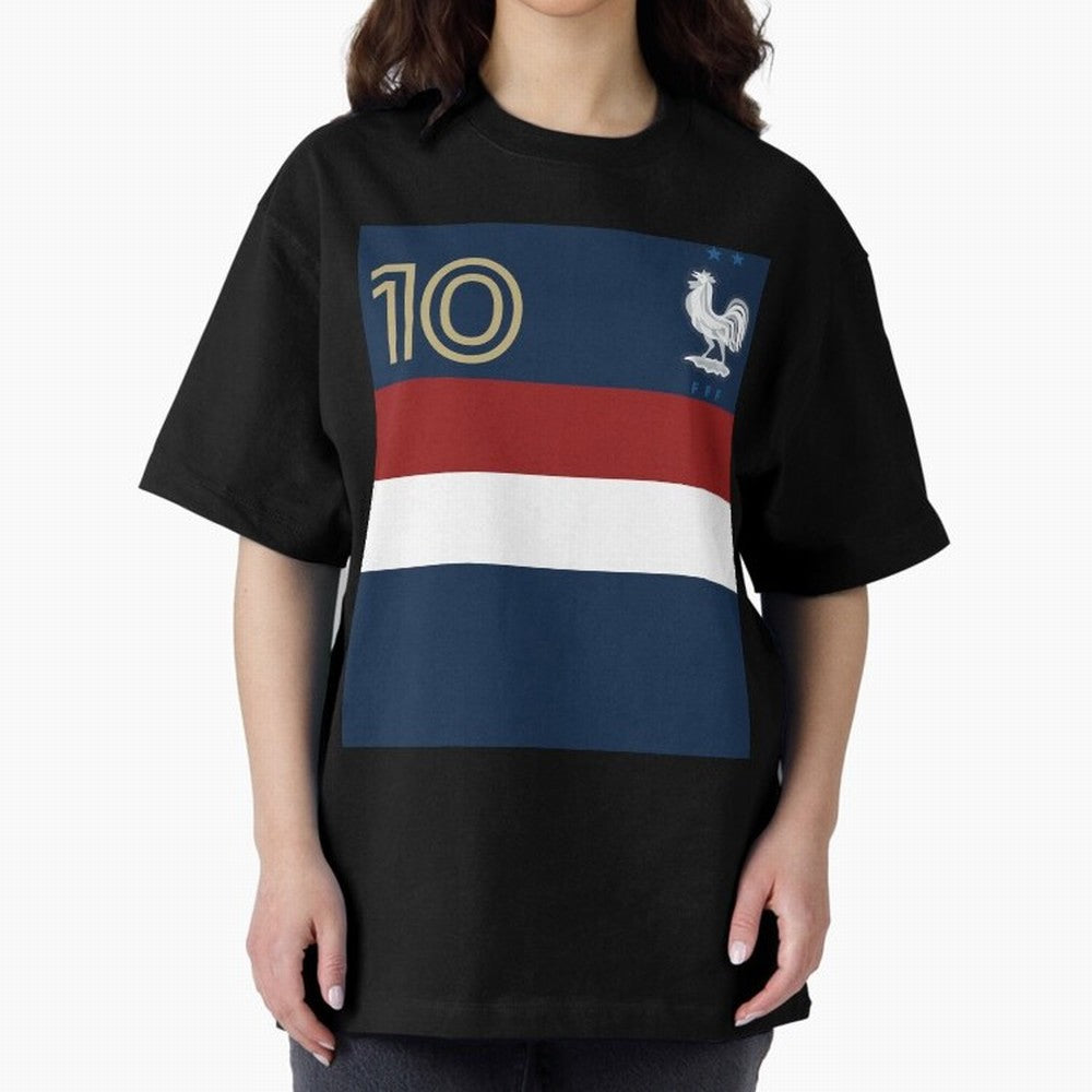 France | 2026 World Cup Fan Apparel Oversized T-Shirt Bring World Football Passion into FIFA World Cup 2026 USA Canada Mexico Spirit, Made for Portugal, Spain and Germany, Messi, Global Supporter Spirit, Legendary Goals, National Colors and