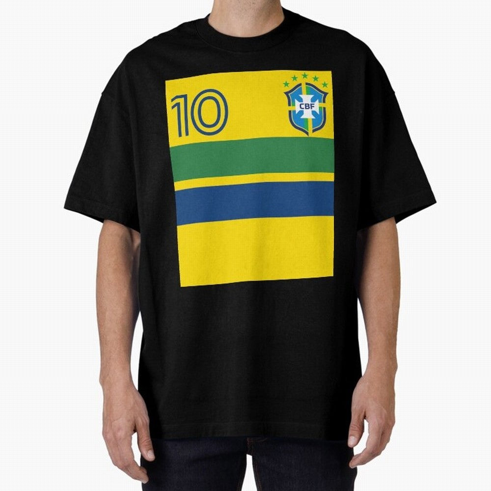 Brazil | 2026 World Cup Fan Apparel Oversized T-Shirt Bring Global Tournament Vibes to Match Day Hype around FIFA World Cup 2026 Group Stage, Cristiano Ronaldo, Haaland and CR7, Argentina, France and Brazil, Football Passion, Legendary